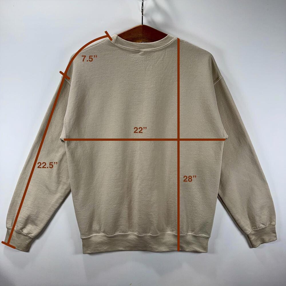 Morgan Wallen Cream “WALLEN” Bull Skull Crewneck Sweatshirt - M - Picture 7 of 7